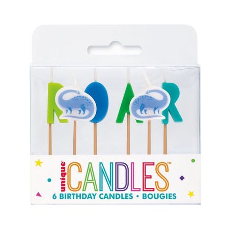 Roar Dinosaur Party Candles I Dinosaur Party Decorations I My Dream Party Shop UK