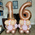 Rose Gold Personalised Number 16 Columns for Collection Ruislip I My Dream Party Shop Ruislip