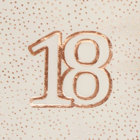 Rose Gold and White 18th Birthday Napkins I 18th Birthday Party Decorations I My Dream Party Shop 