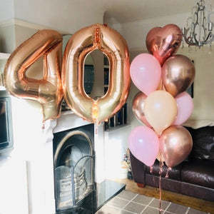 40th Birthday Helium Balloons for Collection Ruislip I My Dream Party Shop 