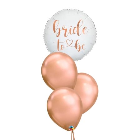 Rose Gold Bride To Be Hen Party Balloon Sets (Helium Inflated for Collection)