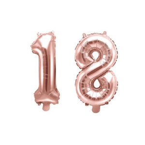 Rose Gold Number Balloon Hoop Kit I Balloon Decorations I My Dream Party Shop