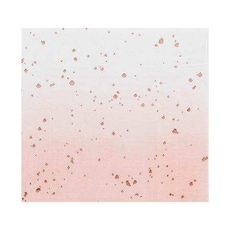 Pink and Rose Gold Ombre Napkins I Pink Party Supplies I My Dream Party Shop UK