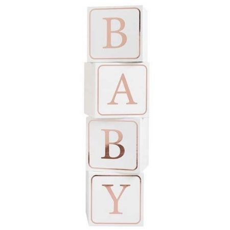 Giant Rose Gold Baby Blocks I First Birthday Party I My Dream Party Shop UK