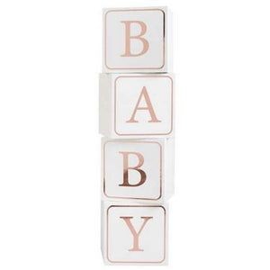 Giant Rose Gold Baby Blocks I First Birthday Party I My Dream Party Shop UK
