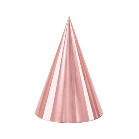 Rose Gold Party Hats I Rose Gold Party Supplies I My Dream Party Shop UK