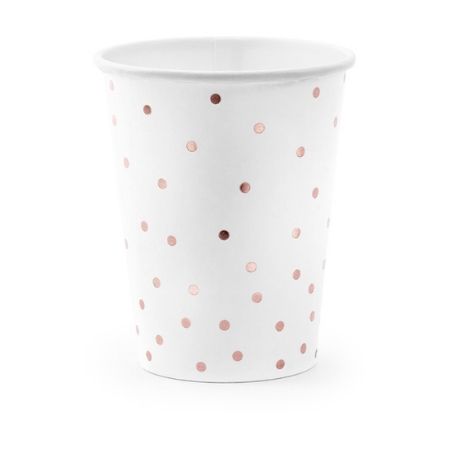 Rose Gold Polka Dot Cups I Rose Gold Party Supplies I My Dream Party Shop