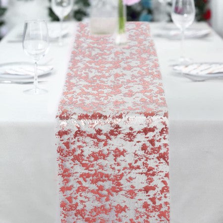 Metallic Rose Gold Mesh Table Runner I Table Decorations I My Dream Party Shop UK