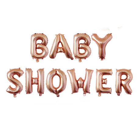 Rose Gold Baby Shower Balloon Bunting I Baby Shower Decorations I My Dream Party Shop I UK