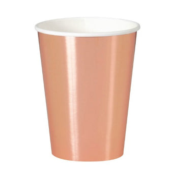 Extra Large Rose Gold Foil Cups I Rose Gold Party I My Dream Party Shop
