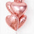 Metallic Foil Rose Gold Heart Balloon I Rose Gold Party Decorations I My Dream Party Shop I UK