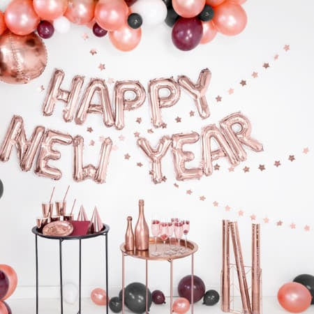 Rose Gold Star Garland I Modern Rose Gold Decorations I UK