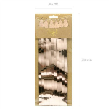 Rose Gold Foil Tassel Garland I Rose Gold Party Supplies I My Dream Party Shop UK