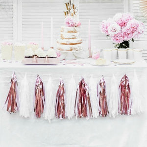Rose Gold Foil Tassel Garland I Rose Gold Party Supplies I My Dream Party Shop