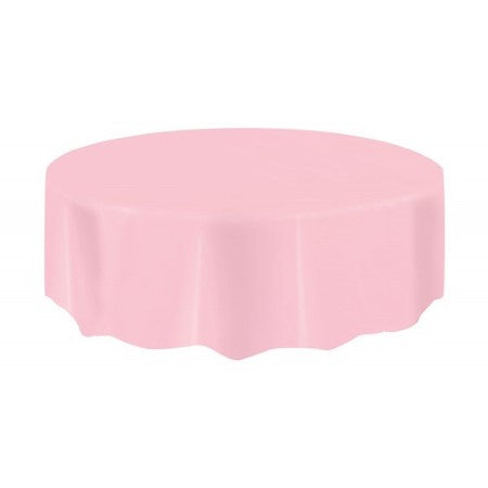 Round Light Pink Table Cover I Modern Party Tableware I My Dream Party Shop UK