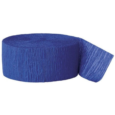 Royal Blue Crepe Streamer I Blue Party Decorations I My Dream Party Shop