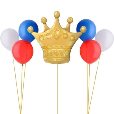 Royal Crown and Helium Balloon Set I Balloons for Collection Ruislip I My Dream Party Shop