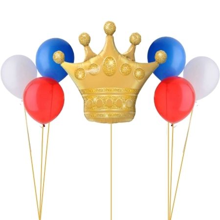 Royal Coronatione Crown and Helium Balloon Set I Balloons for Collection Ruislip I My Dream Party Shop