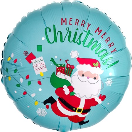 Running Santa Christmas Foil Balloon I Christmas Balloons I My Dream Party Shop