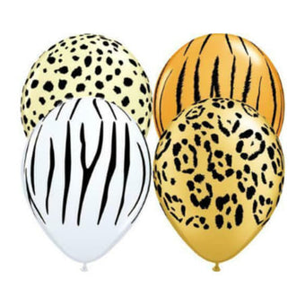 Jungle Print 5 Inch Balloons I Jungle Party Supplies and Balloons I My Dream Party Shop I UK