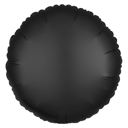 Satin Luxe Onyx Black Round Balloon I Black Party Supplies I My Dream Party Shop UK