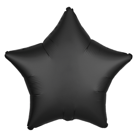 Onyx Black Satin Luxe Star Balloon I Black Party Balloons I My Dream Party Shop UK