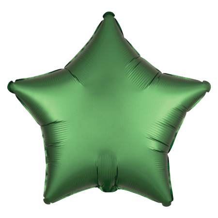Emerald Green Satin Luxe Star Balloon I Green Party Supplies I My Dream Party Shop UK