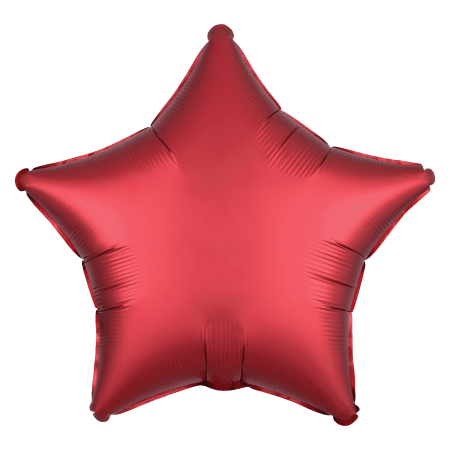 Satin Luxe Red Sangria Star Foil Balloon I Modern Red Party Supplies I My Dream Party Shop UK