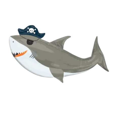 Sea Ahoy Pirate Shark Helium Balloon Sets I Pirate Party I My Dream Party Shop