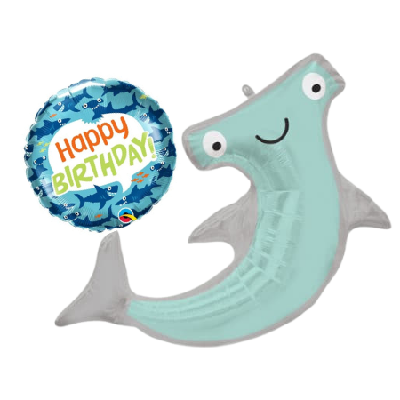 Giant Smiley Hammerhead Foil Balloons I Helium Balloons I My Dream Party Shop