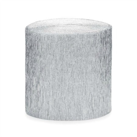 Silver Crepe Streamer Party Decoration I Silver Party Decorations I My Dream Party Shop I UK