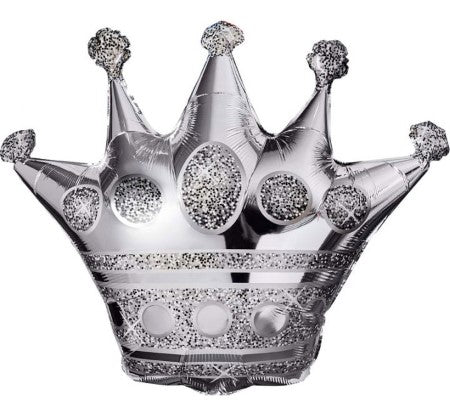 Silver Crown Helium Balloon I Collection Ruislip I My Dream Party Shop 