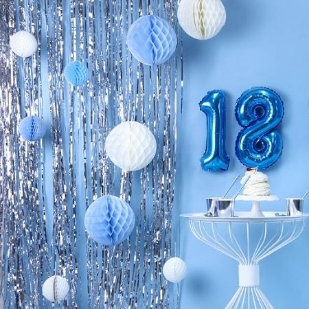 Metallic Silver Party Backdrop I Silver Party Supplies I My Dream Party Shop