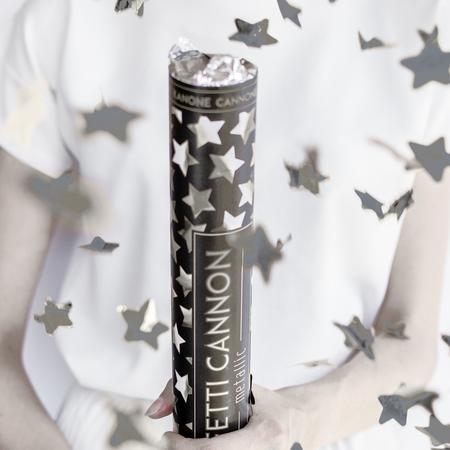 Silver Star Confetti Cannon I New Year's Eve Party Accessories I My Dream Party Shop
