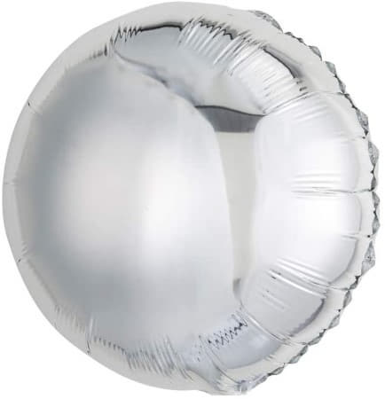 Silver Round Foil Balloon I Silver Party Balloons I My Dream Party Shop UK