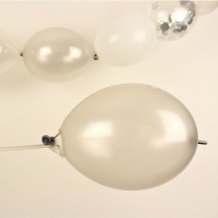 Silver Celebration Linking Balloon Garland Kit I My Dream Party Shop I UK