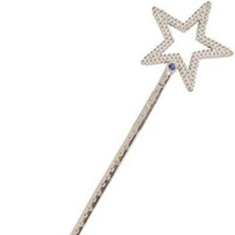 Silver Fairy Princess Star Wand 35cm I Fairy Party Supplies I My Dream Party Shop