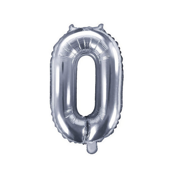 40-Inch Metallic Silver '1' Number Balloon - First Birthday Party Decoration