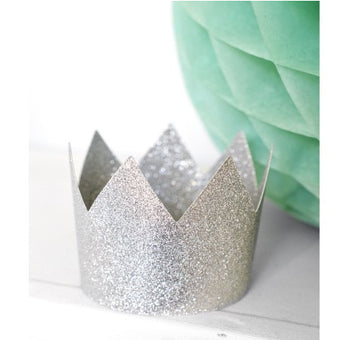 Silver Sparkly Party Princess Crown Set of 8 - My Dream Party Shop