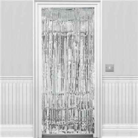 Metallic Silver Door Curtain I Silver Party Decorations I My Dream Party Shop UK