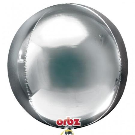 Silver Orbz Balloon I Stunning Foil Balloons I My Dream Party Shop I UK