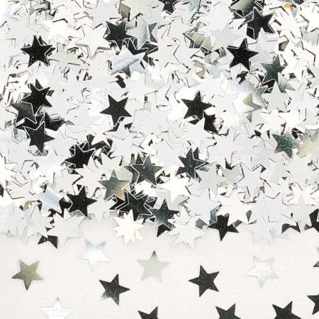 Silver Star Metallic Confetti 14g I Silver Party Decorations I My Dream Party Shop