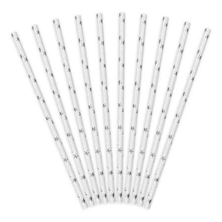 Silver Star Straws I Silver Party Decorations I My Dream Party Shop I UK