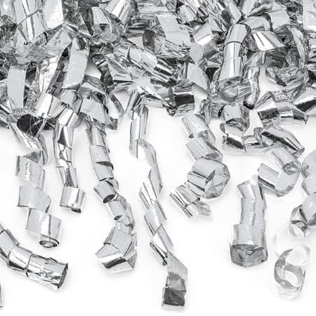 Silver Streamer Confetti Cannon I New Year's Eve Party Accessories I UK