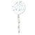 Silver Tassel Tail 3ft Star Confetti Balloon I Silver Party Balloons I My Dream Party Shop