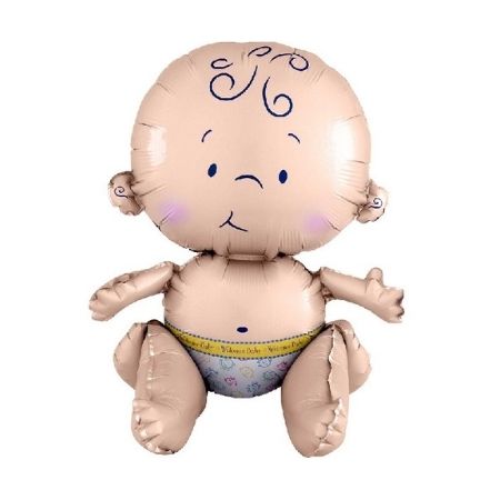 Sitting Baby Foil Balloon I Baby Shower Decorations I My Dream Party Shop UK