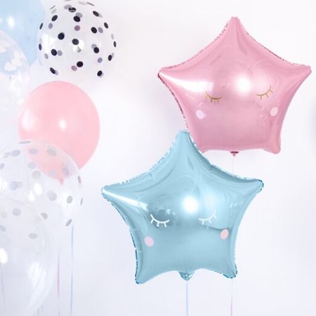 Sky Blue Star Foil Balloon I Modern Party Balloons I My Dream Party Shop UK