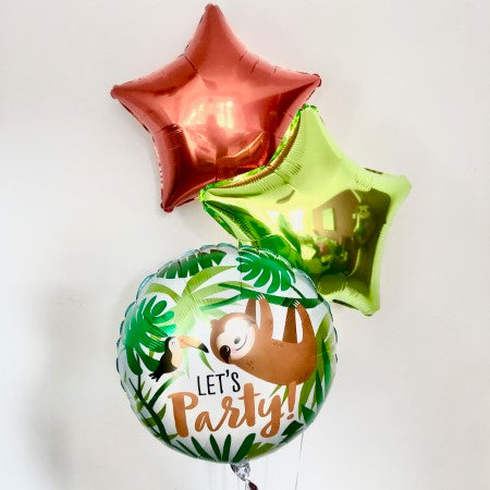 Sloth Foil Balloons Inflated for collection Ruislip I My Dream Party Shop