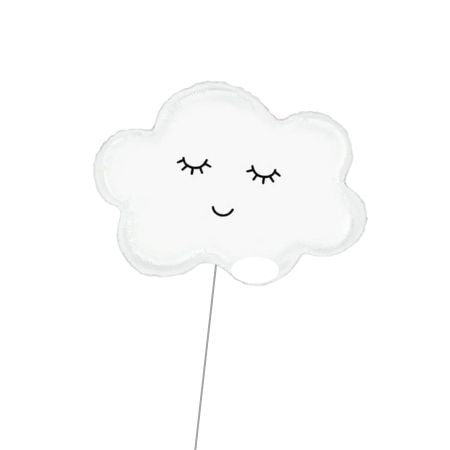 White Cloud Face Helium Supershape Balloon I Christening Balloons Delivery Ruislip I My Dream Party Shop