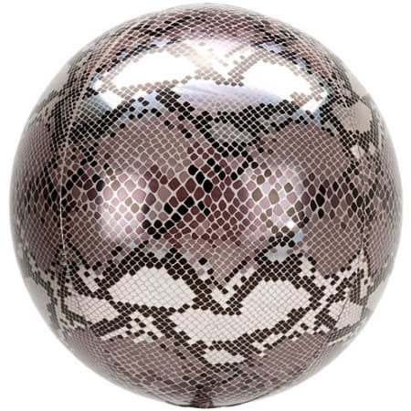 Metallic Snakeskin Print Orbz Balloon I Jungle Party Balloons I My Dream Party Shop